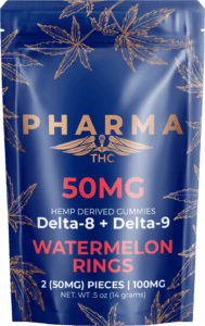 Delta 8 / Delta 9 Gummies - Watermelon Rings