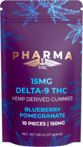 Delta 9 THC Gummies - Blueberry Pomegranate